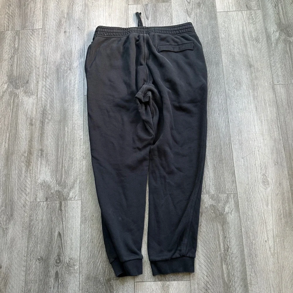 Nike Club Fleece Joggers Womens Large Black Sweatpants Cuffed